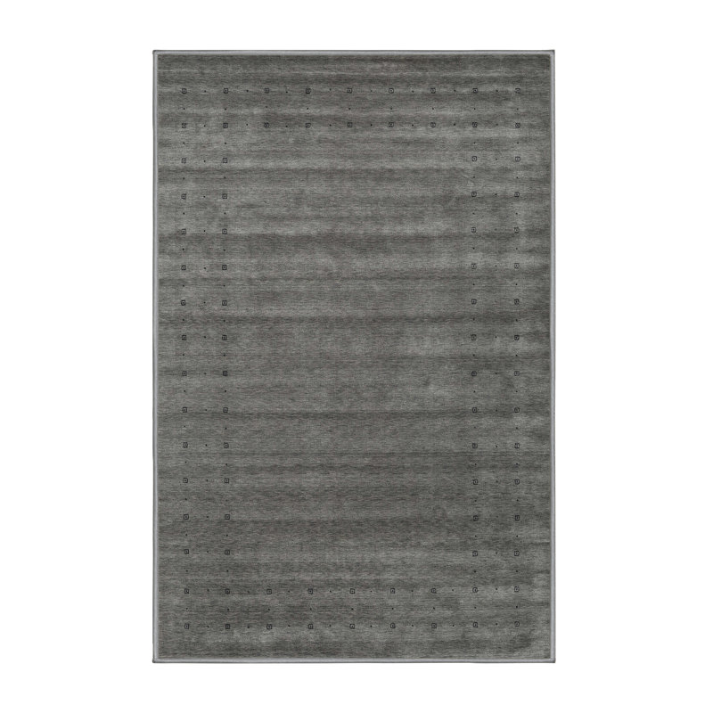 Tapis noir/gris, Rectangle 5 pi x 7 pi