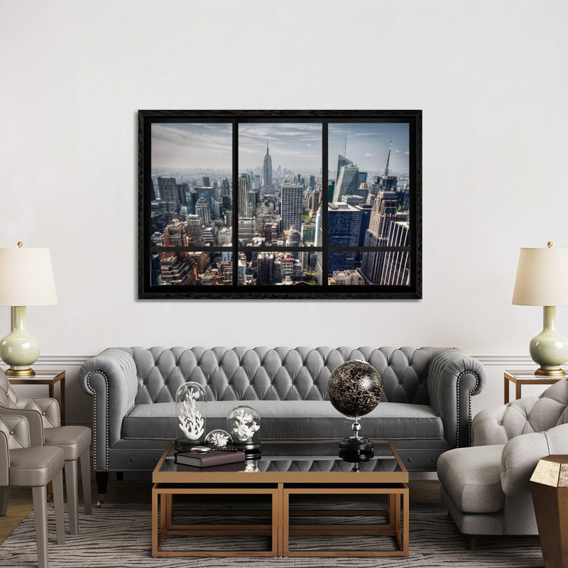 Print on Canvas, Black Framed, 152.5 cm H x 101.5 cm W