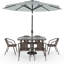 Jytte Rectangular 6 - Person Dining Set-1679078516-1679078519