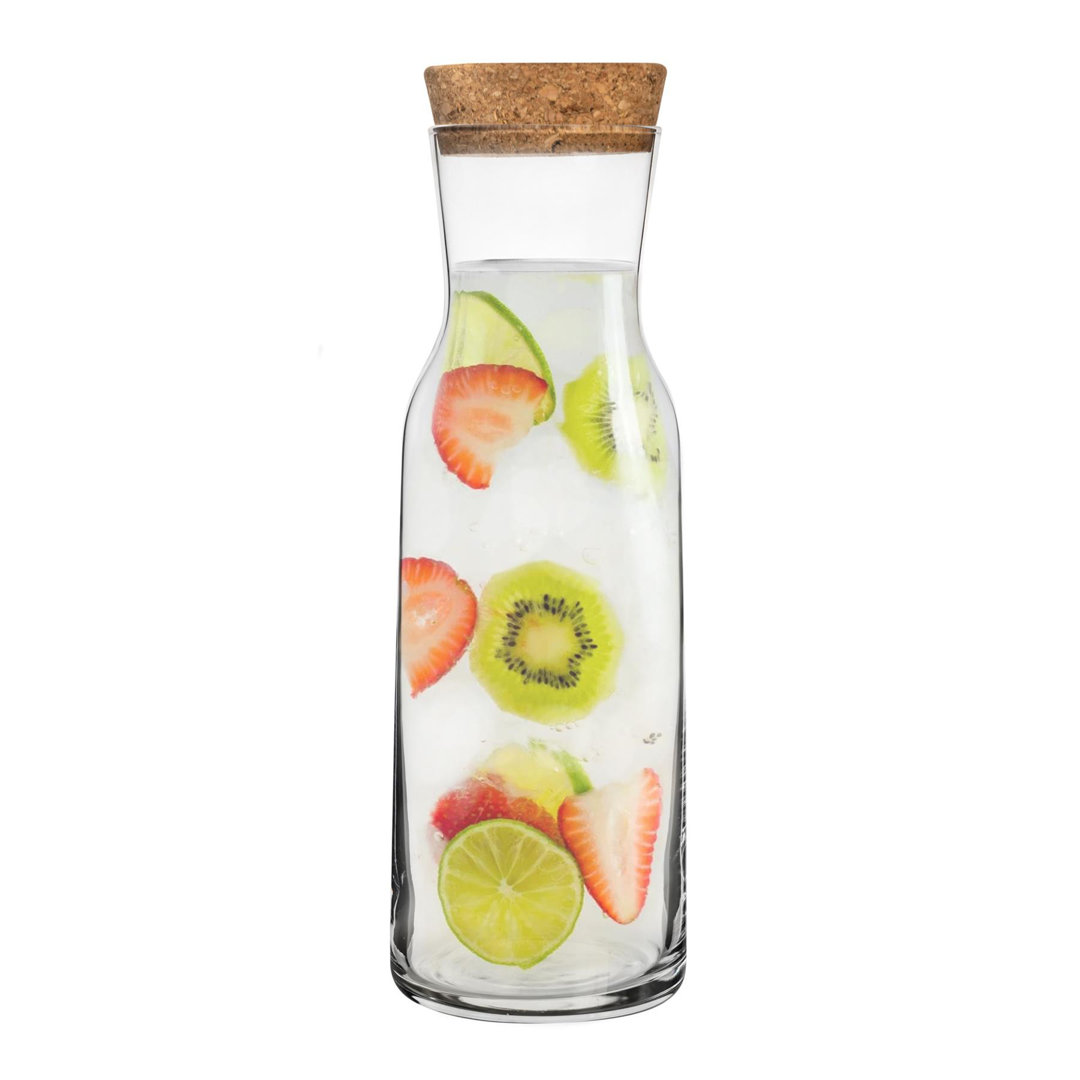 Bormioli Rocco Aquaria Glass Carafe with Cork Lid