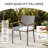 Outdoor 4'' Dining Chair Seat Cushion-986330110-986330107