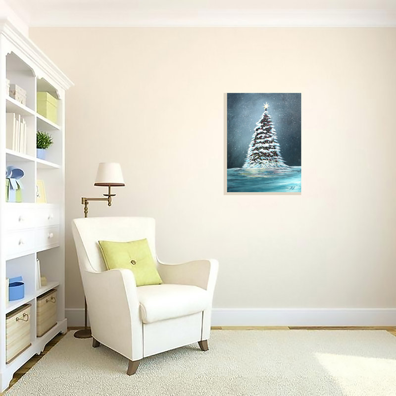 «Lonely Tree» par Amy Valiante - reproduction d'art, H 25 po x l 19 po x P 2 po, Toile tendue, Aucun mat