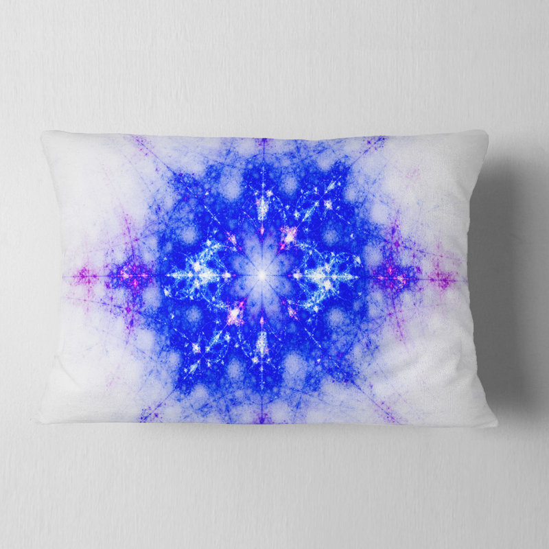 Motif bleu - coussin abstrait imprimé
