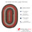 Tapis noir / rouge en coton Farmhouse-1271912733