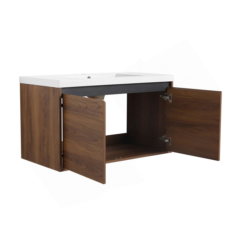 Ensemble de meuble-lavabo 36 po avec lavabo à poser en résine LEVISTAR, 36"