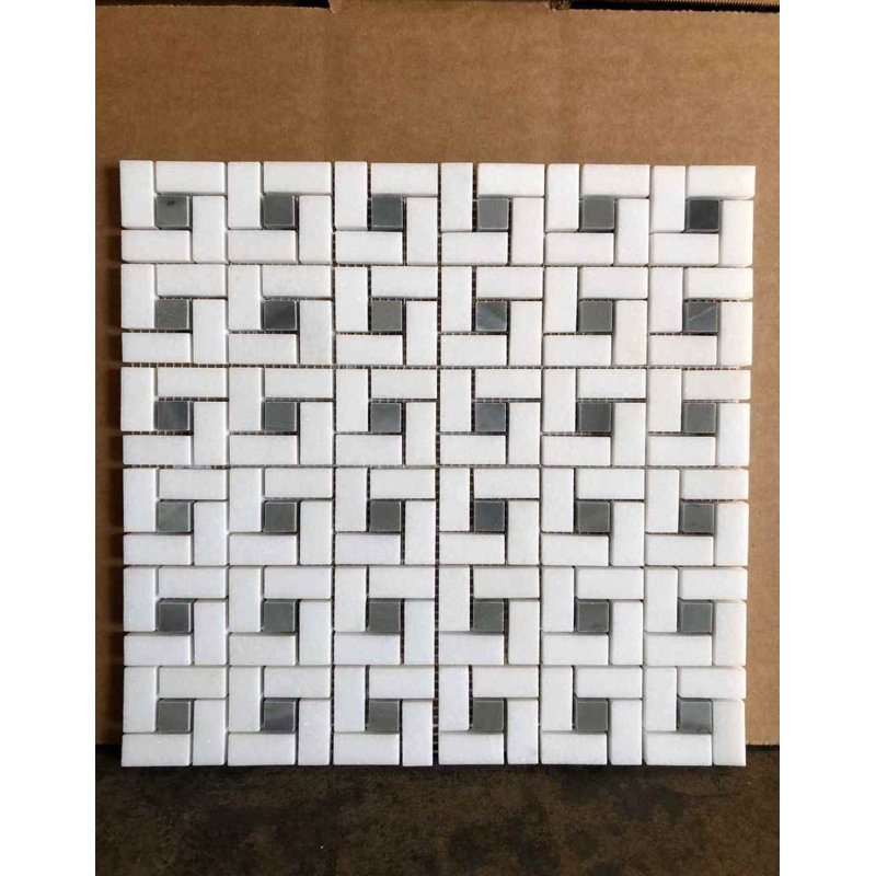 Marble Pinwheel Mosaic Wall & Floor Tile