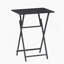 Ensemble de 2 tables-plateaux pliables, table d'appoint pliable, table de collation portative pour salon, chambre à coucher, bureau, petit espace, sans assemblage-953922715-953922695