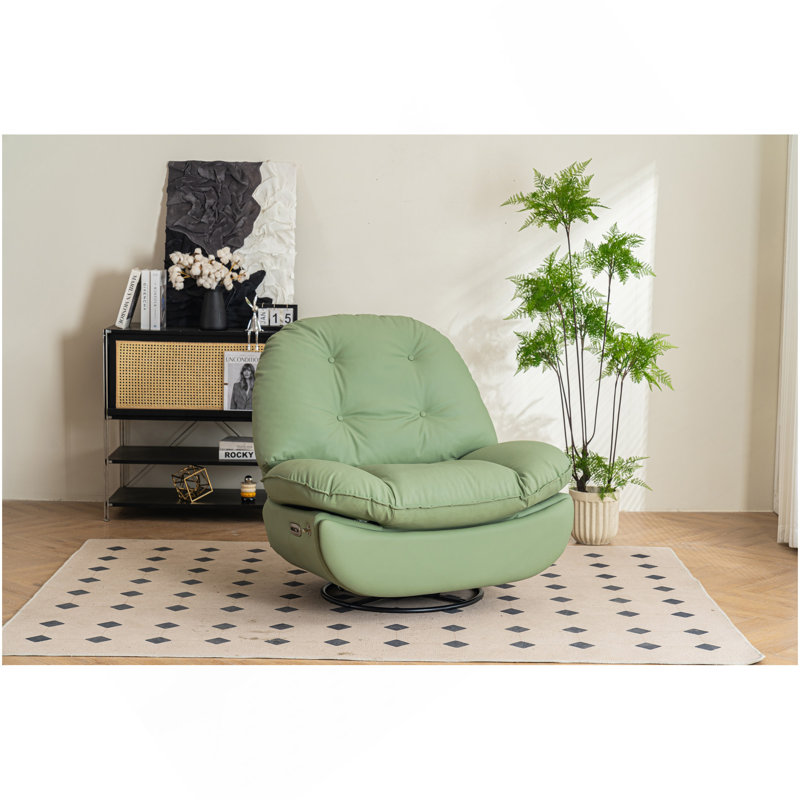 Chargeur électrique inclinable électrique pivotant avec lecteur de musique Bluetooth, Vert