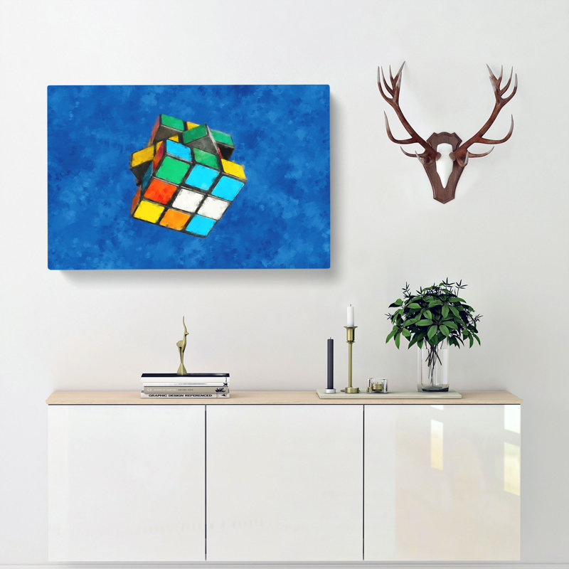 The Rubik Cube - Wrapped Canvas, 40cm H x 60cm W x 3cm D