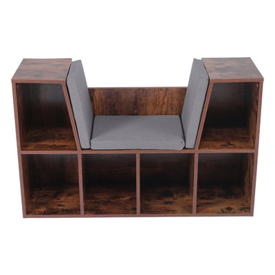 Retro wood children's storage stool
