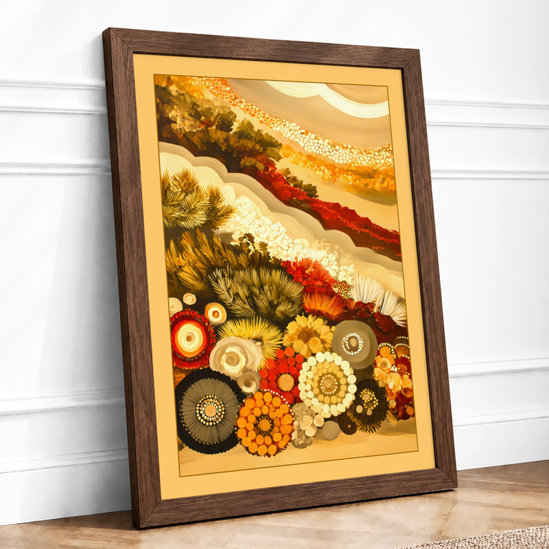 Kitchen Garden Modern - Single Picture Frame Print, Walnut, A4 - 29.7 x 21.0 cm