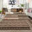 Geometric Machine Washable Rug for Living Room Bedroom Striped Non-Slip Low Pile Rubber Backing Area Rug for Playroom Office Kitchen Dining Room Dorm and Bedside Decor-964995041