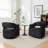 Fumiyo Velvet Swivel Barrel Chair-2000563730