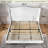 King Size Upholstered Wingback Platform Bed with Tall Headboard-White-1439986363-1441749360