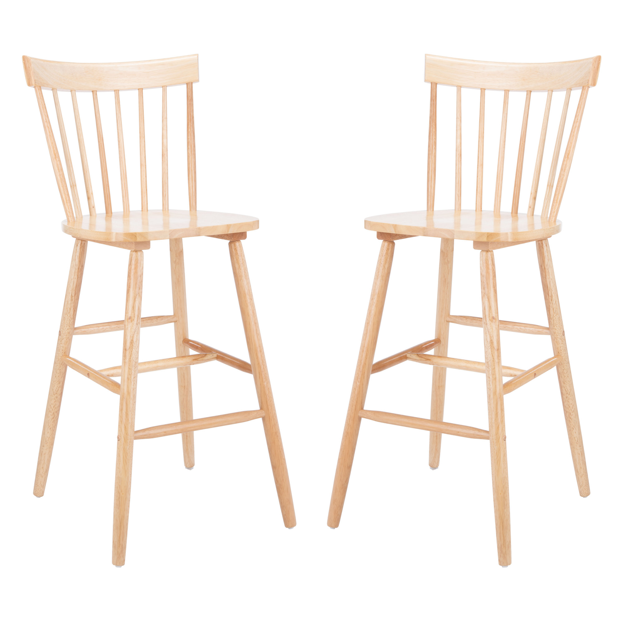 Stacee Solid Wood Bar & Counter Stool, Bar Stool (29" Seat Height), Natural