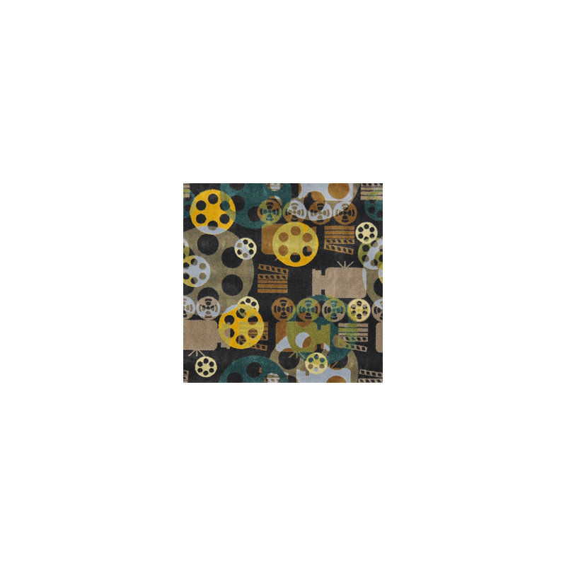 Gaming And Entertainment Abstract Indoor Rug, Rectangle 3'10" x 5'4"