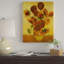 «Vase with Sunflowers» par Vincent Van Gogh, reproduction d'art sur toile-1915039535