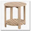 Table de bout en bois d'ingénierie Altos