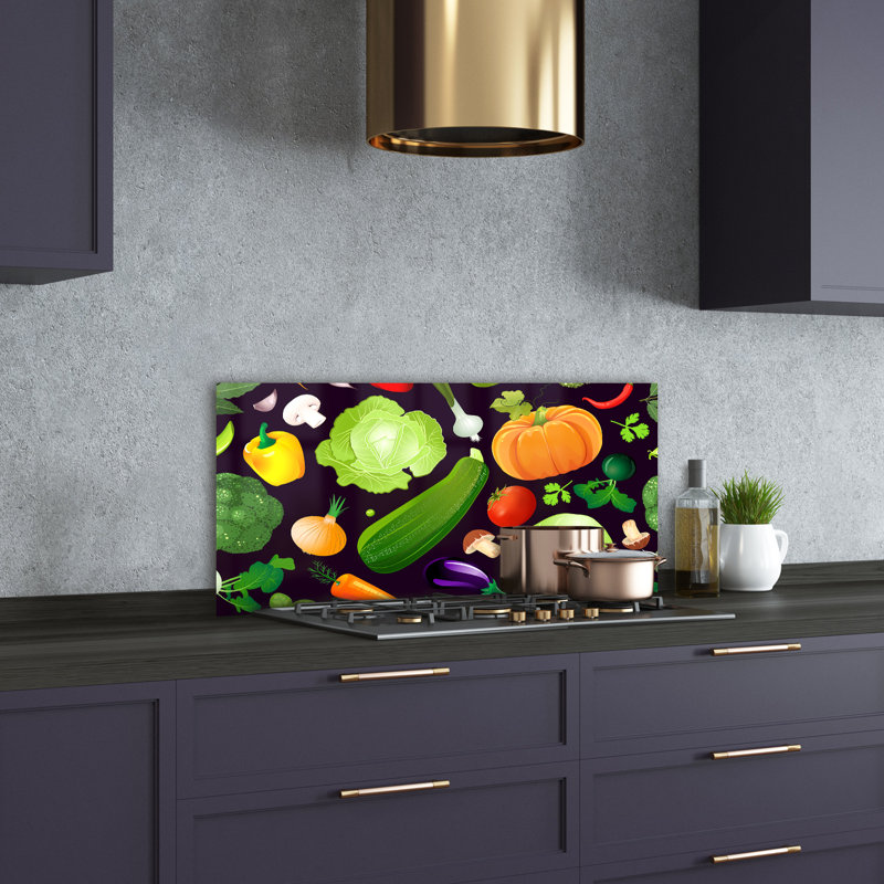 Ringtown 50cm W x 100cm L Glass Peel and Stick Panel