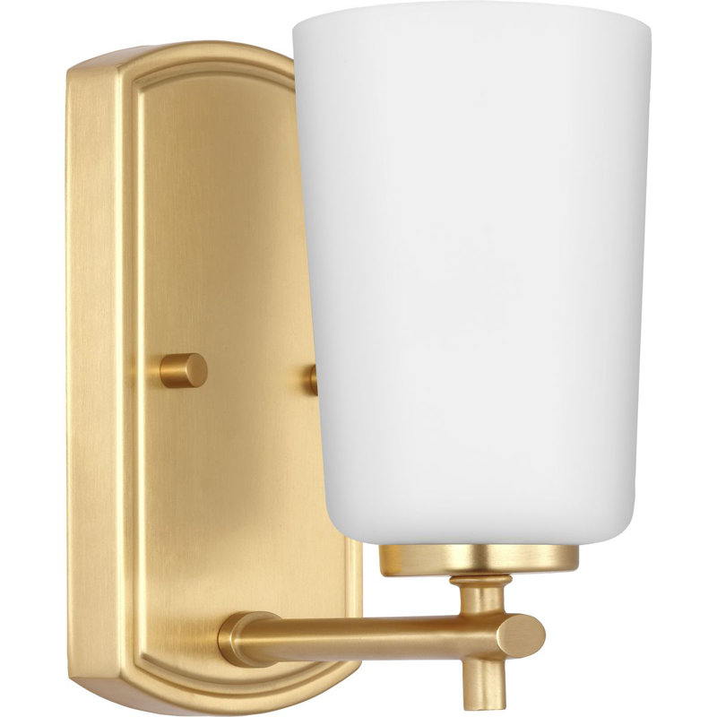 Cheria Dimmable Bath Sconce, Satin Brass
