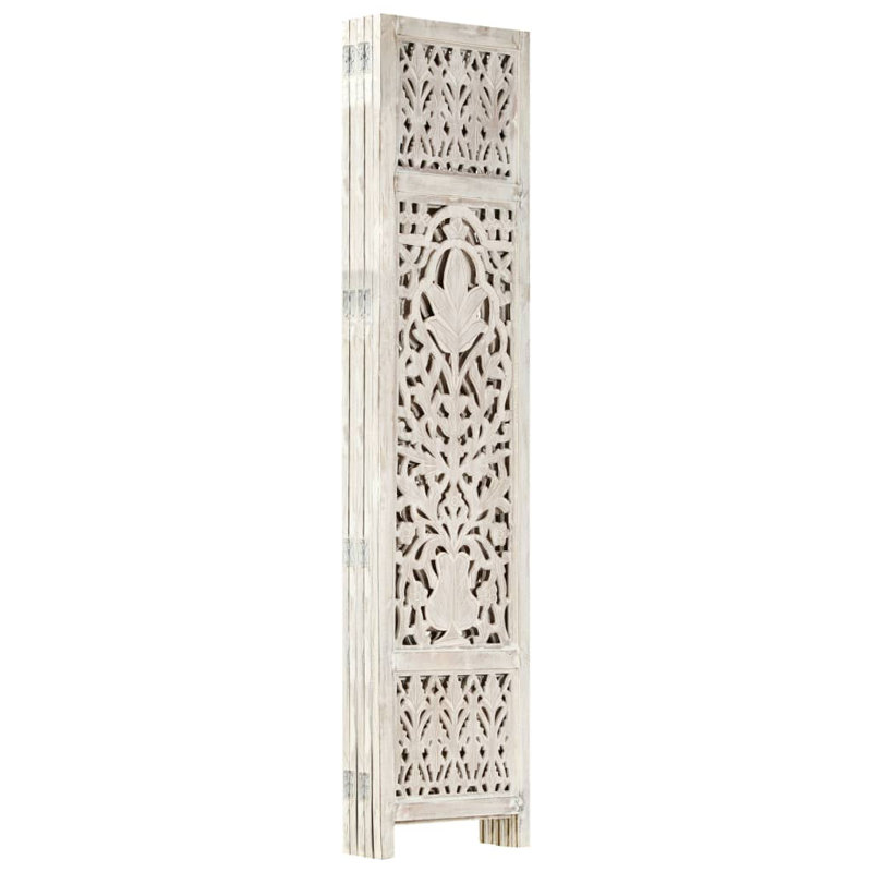 Blondell 165cm H Folding Room Divider, 5, White