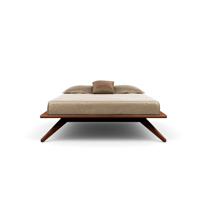 Lit plateforme Astrid, Cerise cognac, Grand, Conventionnel