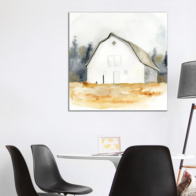 Barn Watercolour III 1 Piece Wrapped Canvas Painting