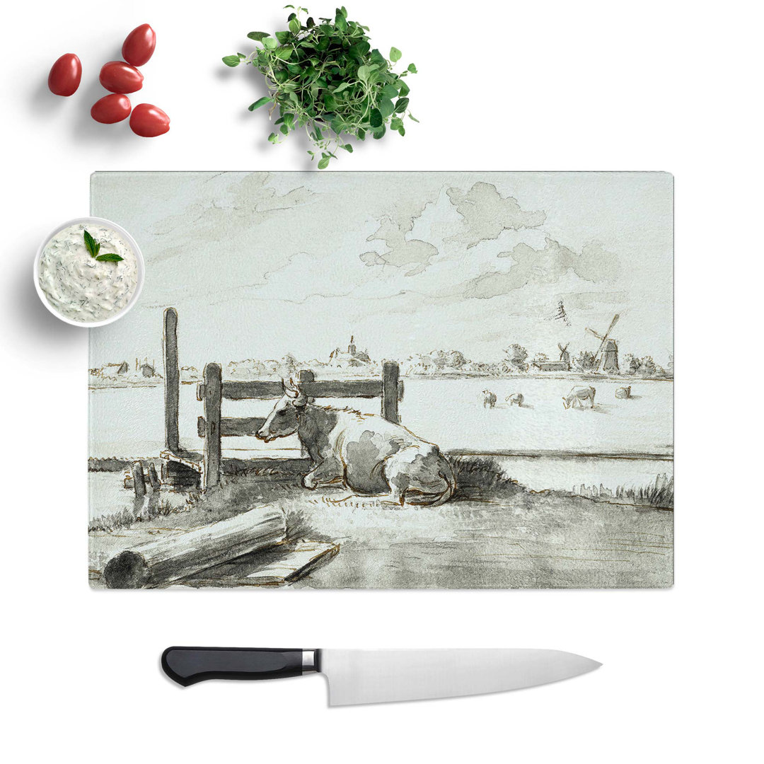 Glass Field of Cows by Jean Bernard Chopping Board