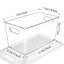 Bacs de rangement transparents pour garde-manger avec poignées, 10 grands contenants de rangement en plastique pour armoires de cuisine, congélateur, placard et rangement de salle de bain sous l'évier, sans couvercle