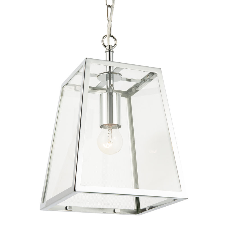 1 - Light Lantern Pendant, Chrome