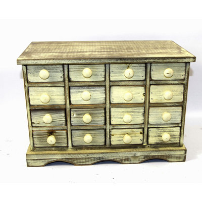 Fritz Solid Wood 35cm W 16 - Drawer Chest of Drawers