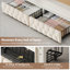 Structure de lit plateforme tapissier avec tiroirs de rangement au pied de lit et station de charge USB-611429110