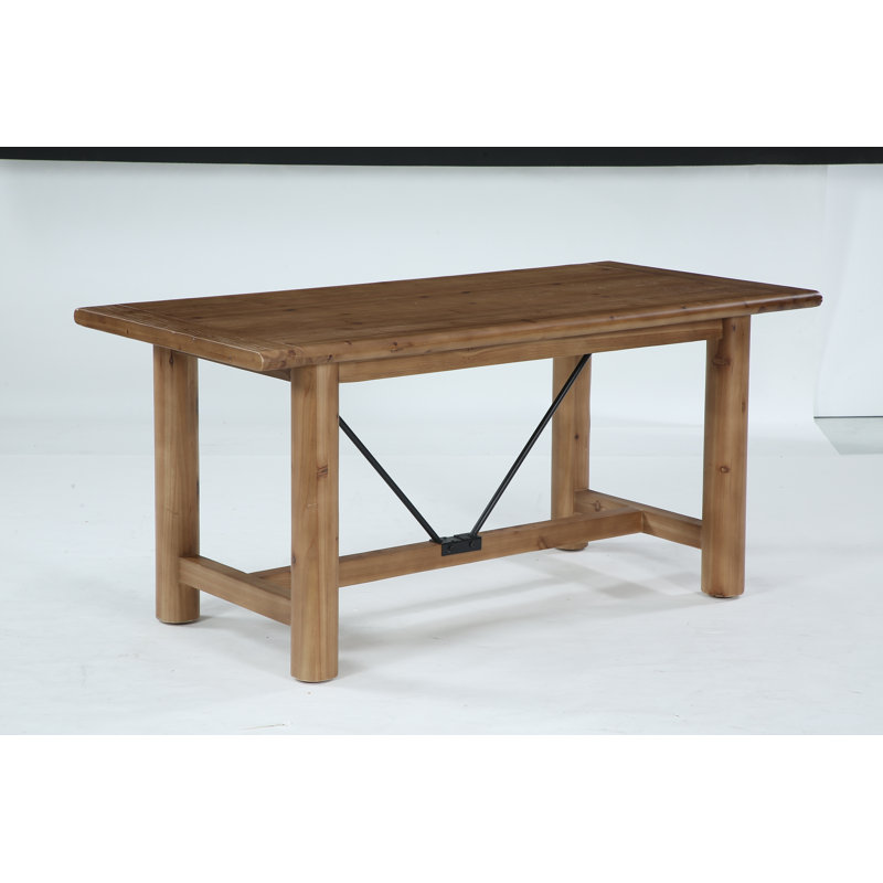 63'' Solid Wood Computer Desk, Large Home Office Table