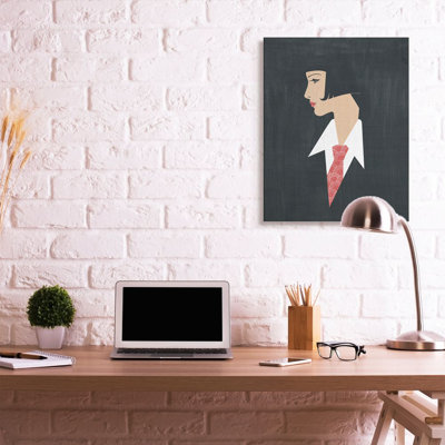 " Retro Pop Female Portrait Fashion Tie Detail " by Grace Popp