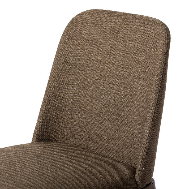 Konegan Armless Dining Chair-Gibson Wheat, Green, Medium/Dark Brown