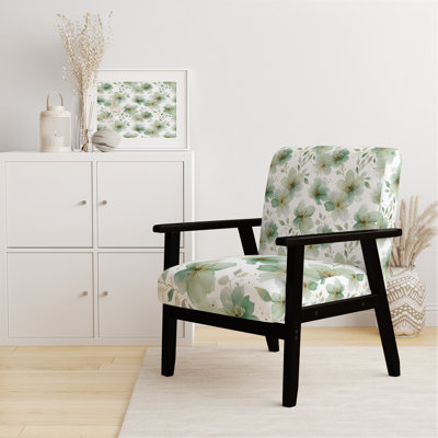 Fauteuil décoratif floral - fauteuil vert Whisper