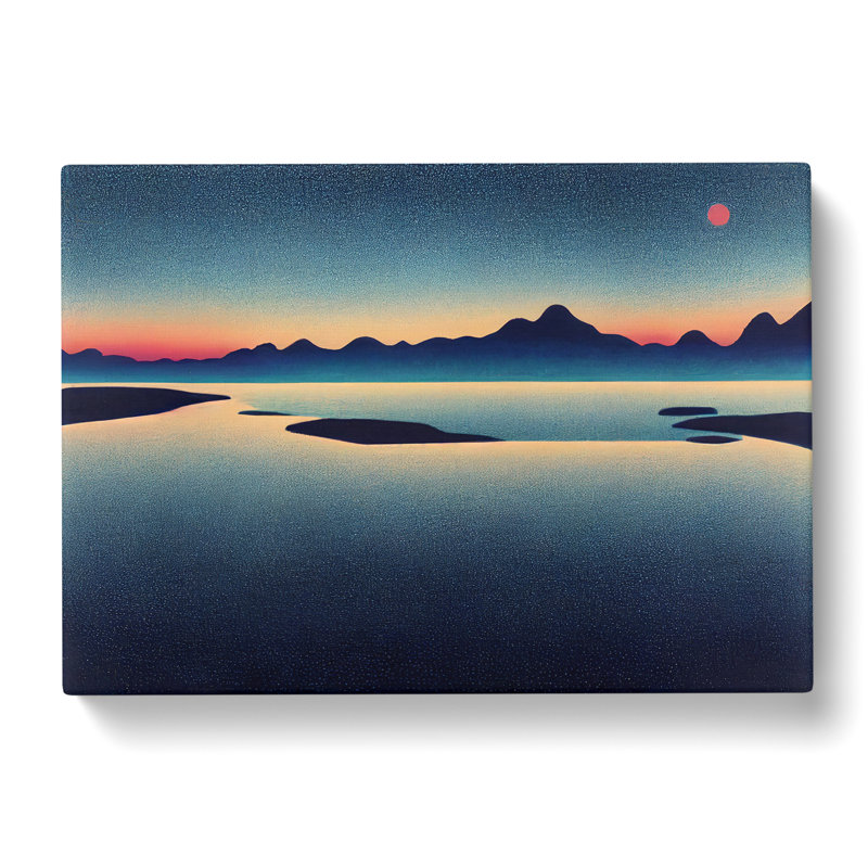 Japanese Mountain Lake - Wrapped Canvas, 40cm H x 60cm W x 3cm D