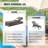 Hayossy 3-Piece Outdoor Chaise Lounge Set, 3 All-Weather Wicker Recliners With 5" Thick Cushions-1125844567-1125844584