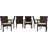 Arturas 6 - Person Wicker Patio Dining Set with Oval Table-1731488782