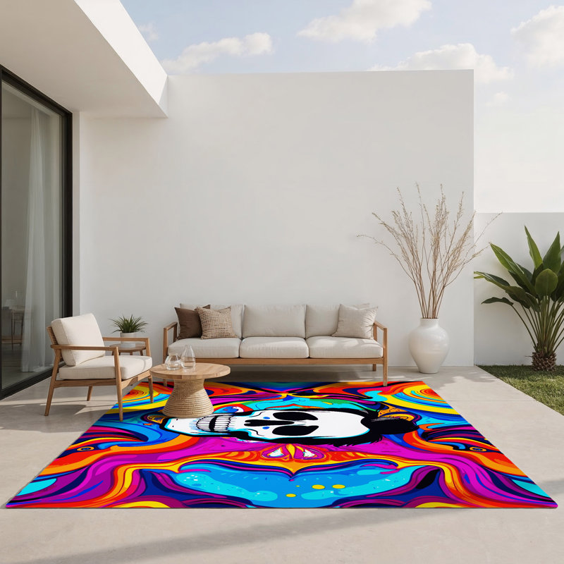 Aurora Rush Indoor And Outdoor Area Rug, Rectangle 1'6" x 2'6"