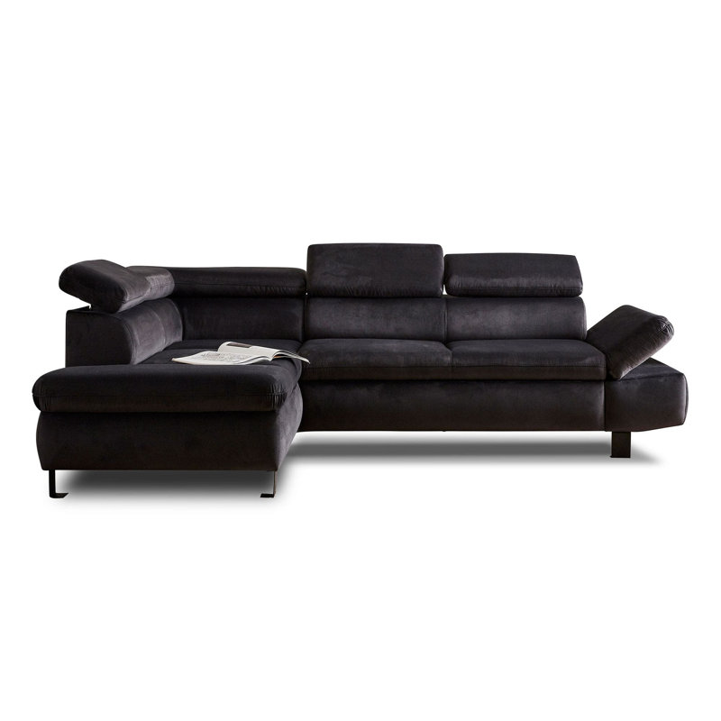 Nairobi 5 Seater Corner Sectional, Left Hand Facing, Dark Grey