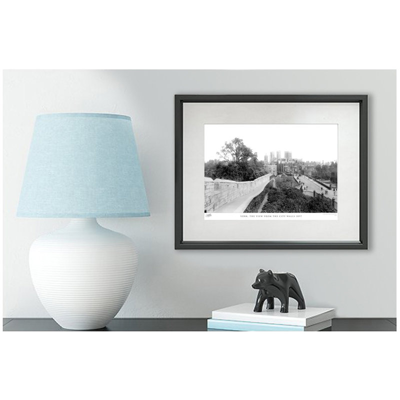 York, the View from the City Walls 1897 1 Piece Single Picture Frame Wall Art, 60cm H x 80cm W x 2.3cm D
