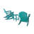 Laguna Rocking Outdoor Adirondack Chair With Table-1121497924