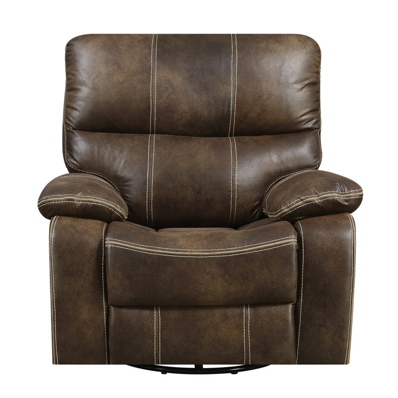 Fauteuil inclinable brun pivotant, Brun