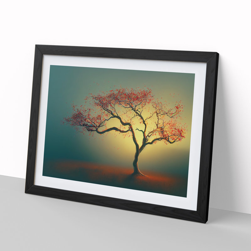 Sparkling Apple Tree - Framed Print, Black, 46cm H x 64cm W x 2cm D