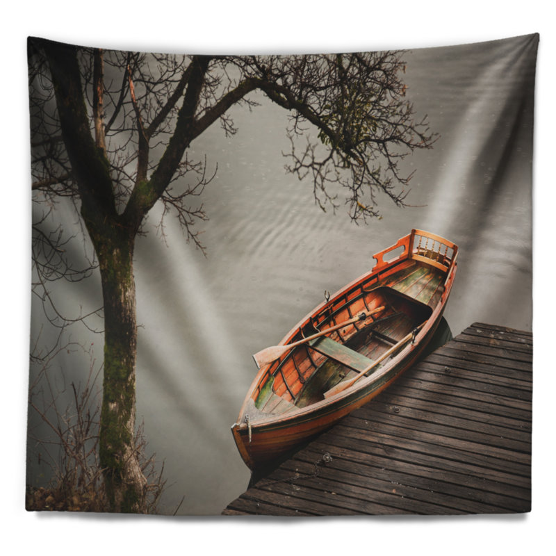 Tapisserie de transbordeur pour bateau little aviron, H 68 po x l 80 po