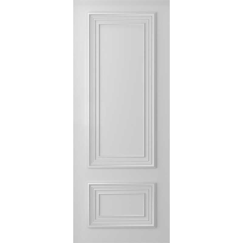 Dalle de porte intérieure moderne en bois manufacturé Palazzo 2, 31,75 po x 95,24 po
