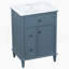 Meuble-lavabo avec lavabo, meuble-lavabo avec tablette réglable, un tiroir rabattable et deux tiroirs-1117901000