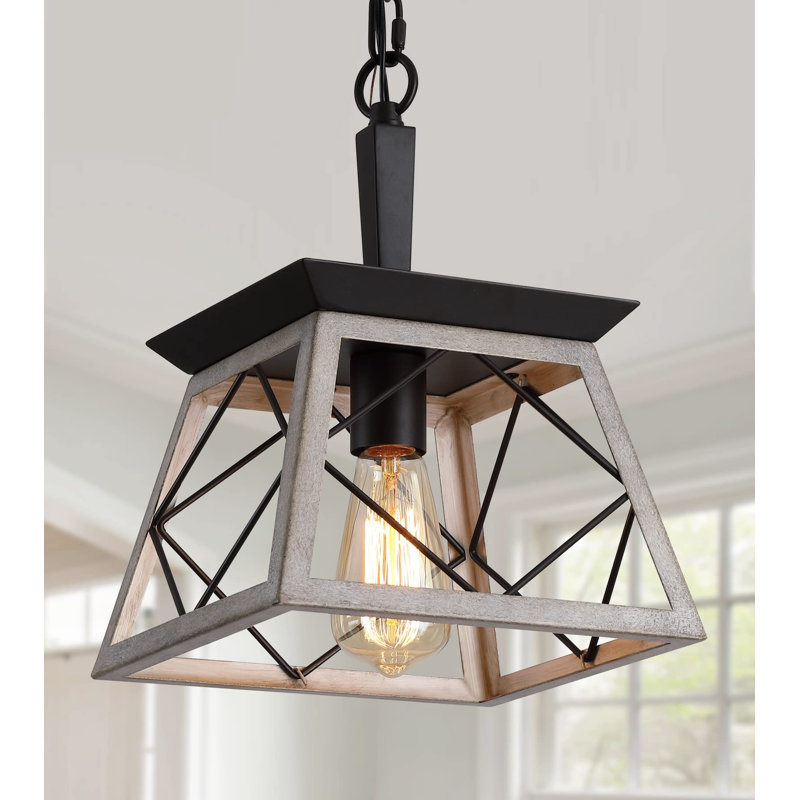Luminaire suspendu simple Burrill, Blanc