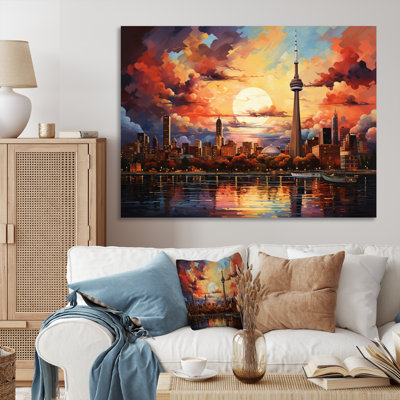 Canada Urban Skyscape, reproduction d'art sur toile